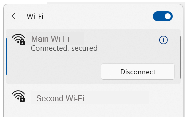Separate Wi-Fi Separate Wi-Fi